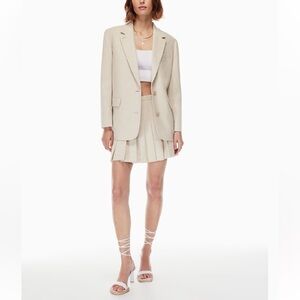 Aritzia Wilfred Herring Birch Sophia Blazer Single-Breasted Twill Jacket BNWT XL
